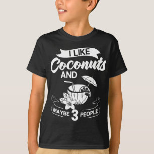 T-shirt Lait de coco Huile d'eau Crème Arbre Fruit Palm Bu