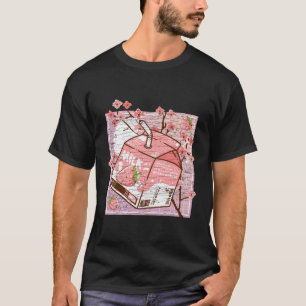 T-shirt Lait de fraise esthétique en fleur de cerisier Kaw
