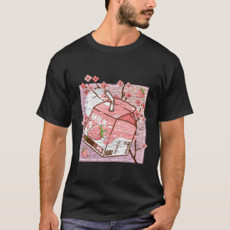 T-shirt Lait de fraise esthétique en fleur de cerisier Kaw