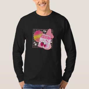 T-shirt Lait De Fraise Japonais Pour Adolescent Branché