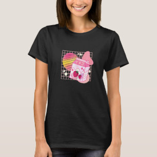 T-shirt Lait De Fraise Japonais Pour Adolescent Branché