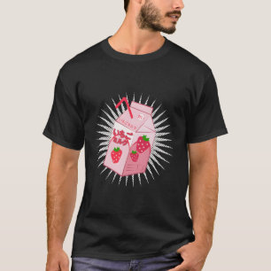 T-shirt Lait de fraise Kawaii Anime amusant Otaku Japonais