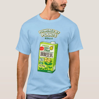 T-Shirt Lait de Soja Powered by Plants