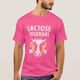 T-shirt Lait d'Humour tolérant le lactose Tol de lactose n