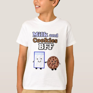 T-shirt Lait et chemise des biscuits BFF