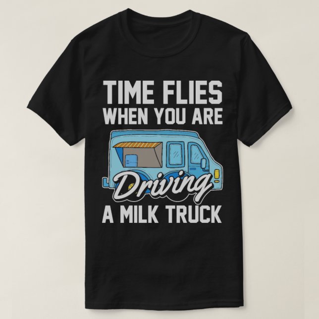 T-shirt Lait Funny Milk Camion 5 (Design devant)