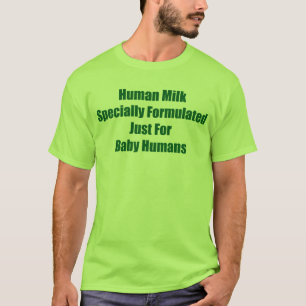 T-shirt Lait humain pour la pièce en t de recommandation
