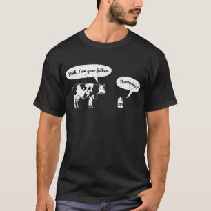 T-shirt Lait Je suis ton père te humour fermier de vache d