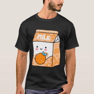 T-shirt Lait orange Shake Kawaii Anime Japonaise Anime Fan