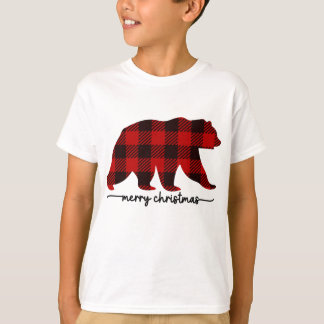 T-shirt Lait rouge ours