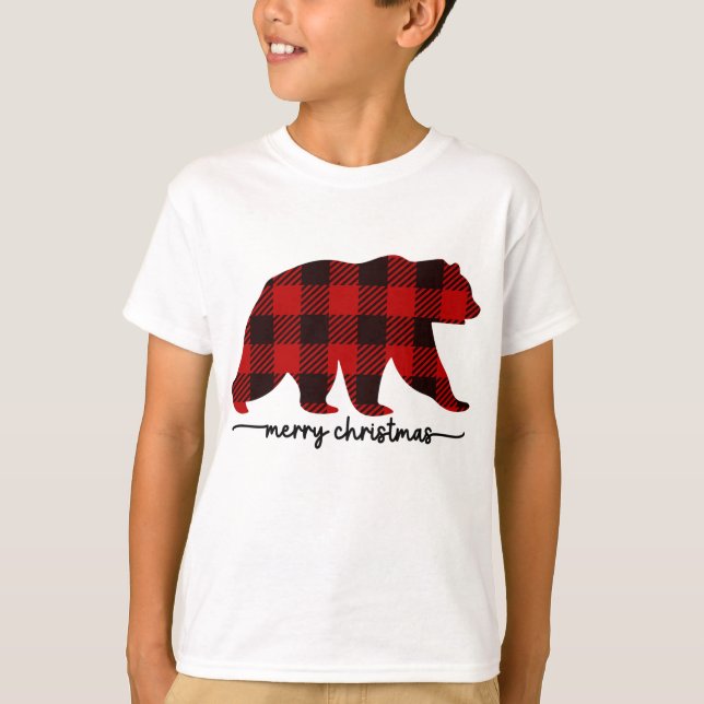 T-shirt Lait rouge ours (Devant)