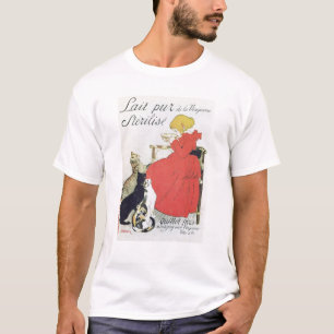 T-shirt Lait stérilisé pur de publicité par affichage