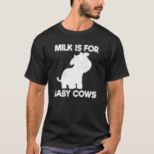 T-shirt Lait Végétarien Pour Vaches Bébées