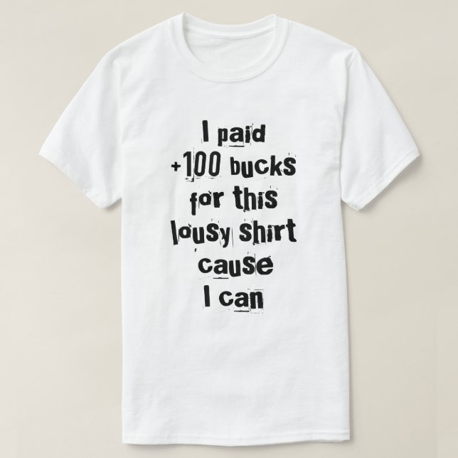 T-shirt laiton des riches (Design devant)