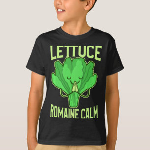 T-shirt Laitue Drôle Romaine Calme Méditation Yoga Zen