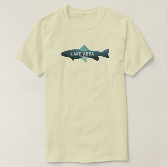T-shirt Lake Anna Virginia Fish (Design devant)