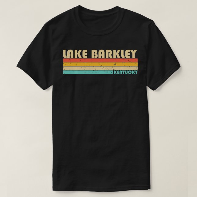 T-shirt LAKE BARKLEY KENTUCKY Funny Pêche Camping Été (Design devant)