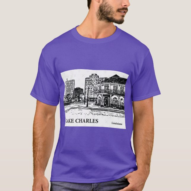T-shirt Lake Charles Surdimensionné (Devant)