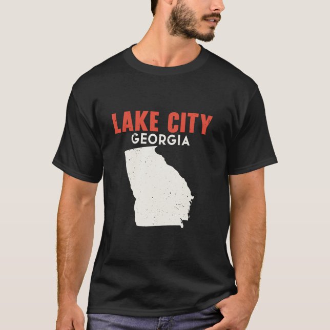 T-shirt Lake City Georgia USA State America Travel Georgia (Devant)