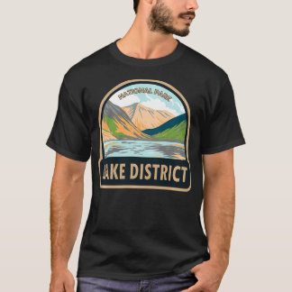 T-shirt Lake District National Park Angleterre Vintage Was
