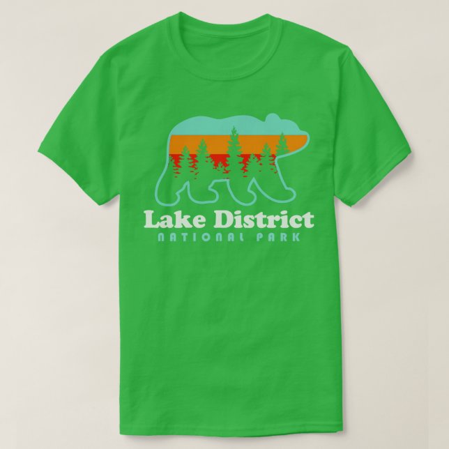 T-shirt Lake District National Park England Pays de Galles (Design devant)