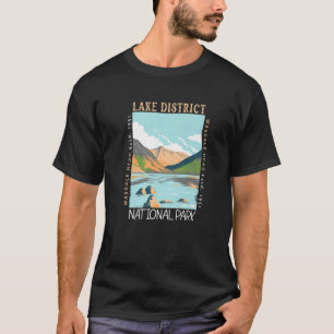 T-shirt Lake District National Park England Vin en détress