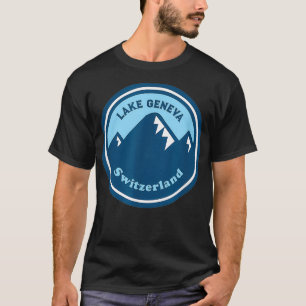 T-shirt Lake Geneva Suisse Retro Suisse Cadeau