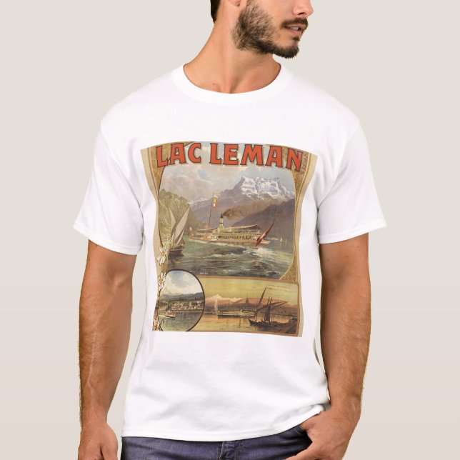 T-shirt Lake Geneva Travel (Devant)