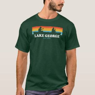 T-shirt Lake George, canoë de New York