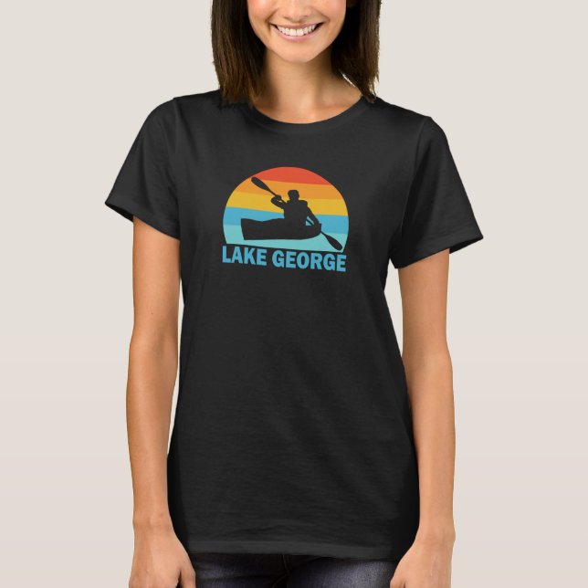 T-shirt Lake George New York Kayak (Devant)
