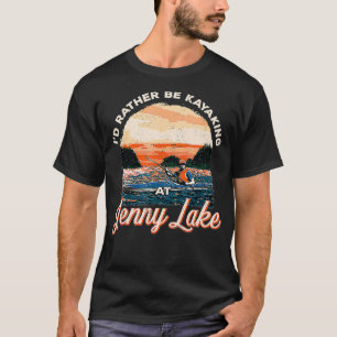 T-shirt Lake Life Kayak Je Préférerais Faire Du Kayak À Je