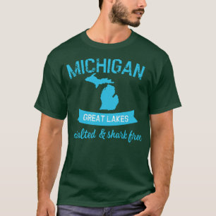 T-shirt Lake Michigan Unsalted Shark Erie Huron Ontario Su