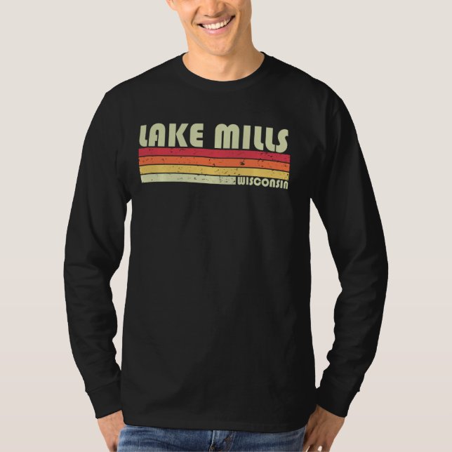 T-shirt LAKE MILLS WI WISCONSIN Funny City Accueil Racines (Devant)