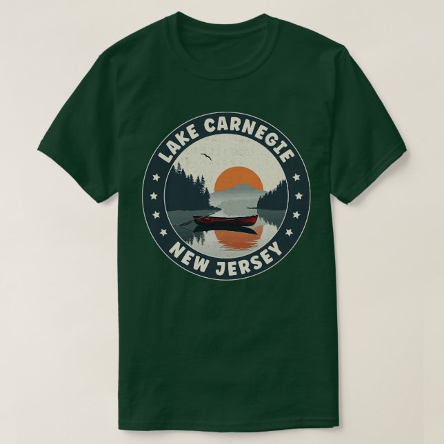 T-shirt Lake negie New Jersey Sunset (Design devant)