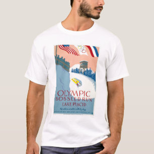 T-shirt Lake Placid olympique de bobsleigh WPA 1938