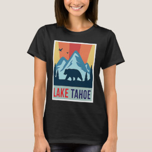 T-shirt Lake Tahoe Grizzly bear California Ski Mountains C
