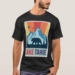 T-shirt Lake Tahoe Grizzly bear California Ski Mountains C