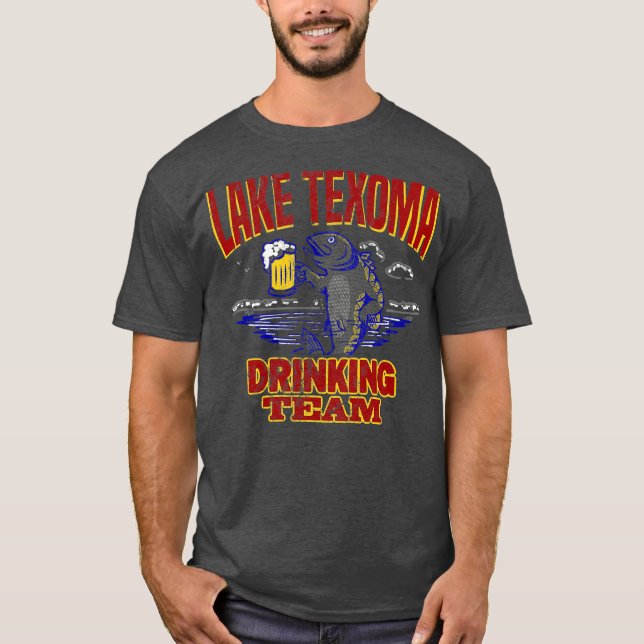 T-shirt Lake Texoma Drinking Team  Funny Beer Fishing (Devant)