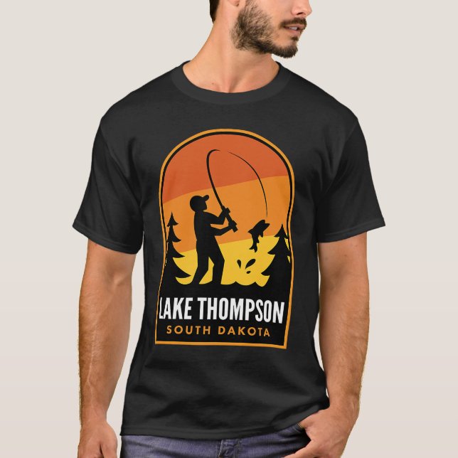 T-shirt Lake Thompson South Dakota Fishing (Devant)