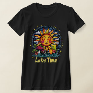 T-shirt "Lake Time" Retro Sun & Nature