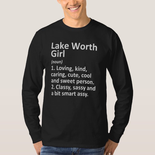 T-shirt Lake Worth Girl Floride Funny City Accueil Racines (Devant)