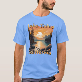 T-shirt Lakeahoe Californie Nevada USA Vacances Camping fa