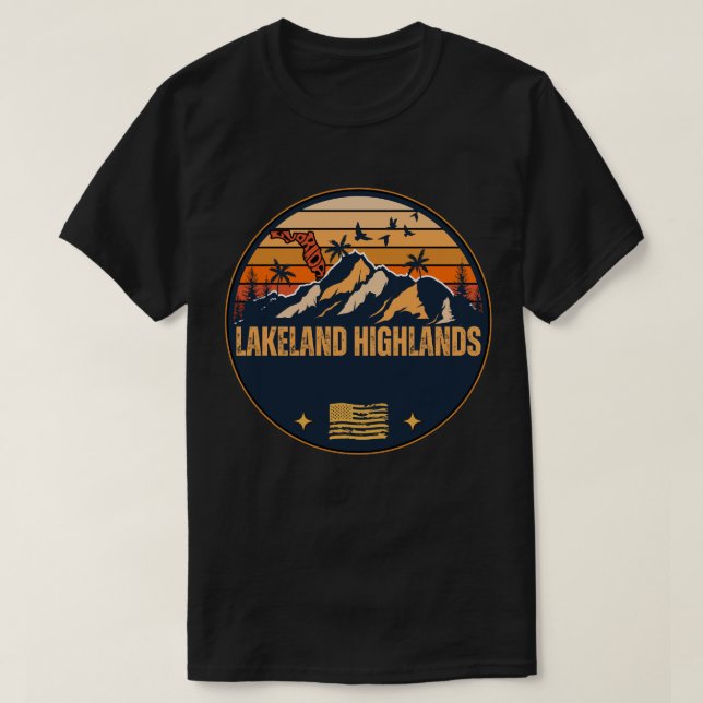 T-shirt Lakeland Highlands, Floride  (Design devant)