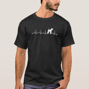 T-shirt Lakeland Terrier Chien Heartbeat Ekg Chien Maman