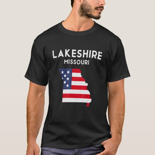 T-shirt Lakeshire Missouri USA State America Travel Missou (Devant)