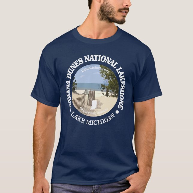 T-shirt Lakeshore national des dunes de l'Indiana (Devant)
