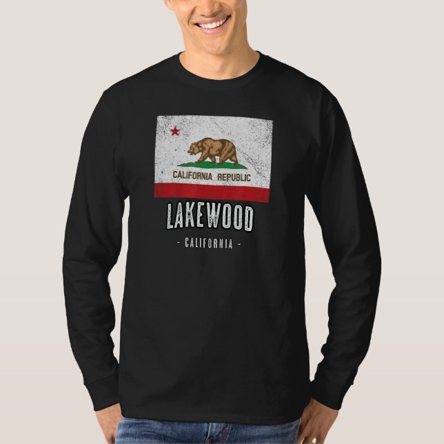 T-shirt Lakewood - California Cali City Souvenir - Ca Drap (Devant)