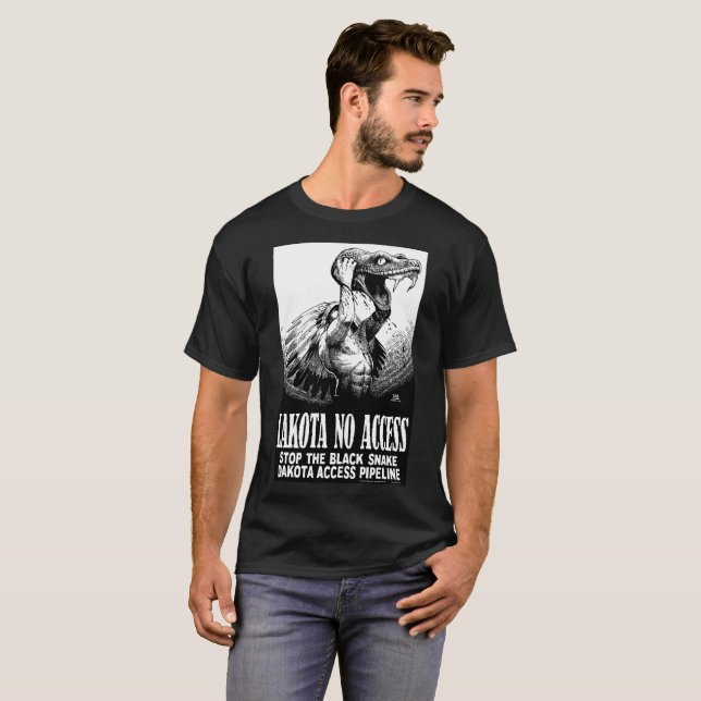 T-shirt Lakota aucun accès NODAPL (Devant entier)