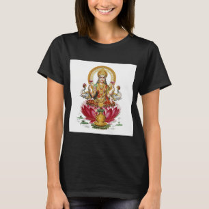 T-shirt Lakshmi Déesse Hindou De Richesse Fortune Santé Et