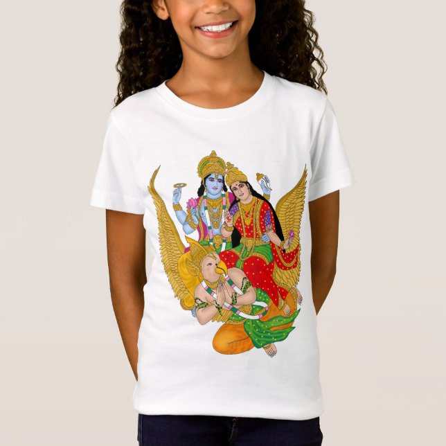 T-Shirt Lakshmi Narayan – Vêtements décontractés d (Devant)